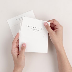 Cartões de agradecimento de casamento Zarah - Notas de agradecimento de casamento - Obrigado de casamento imagem 5