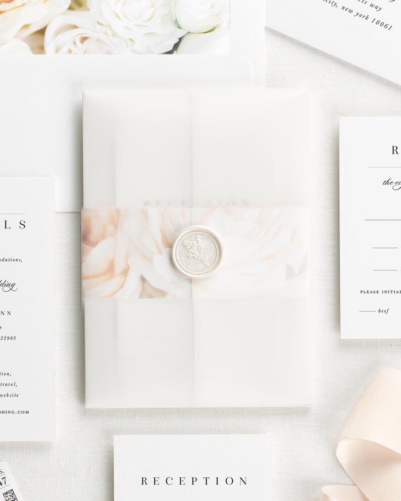 Zarah Floral Wedding Invitations Deposit