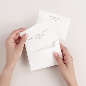 Cartões de agradecimento de casamento Zarah - Notas de agradecimento de casamento - Obrigado de casamento imagem 3