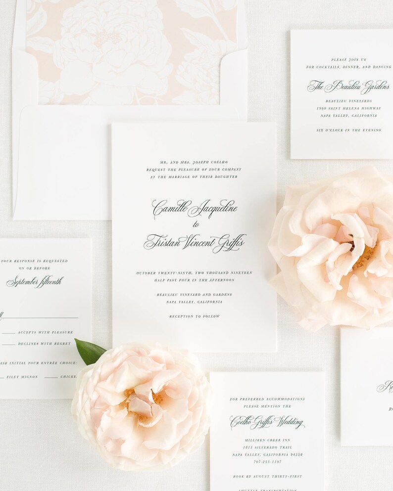 Deposit Camille Wedding Invitation