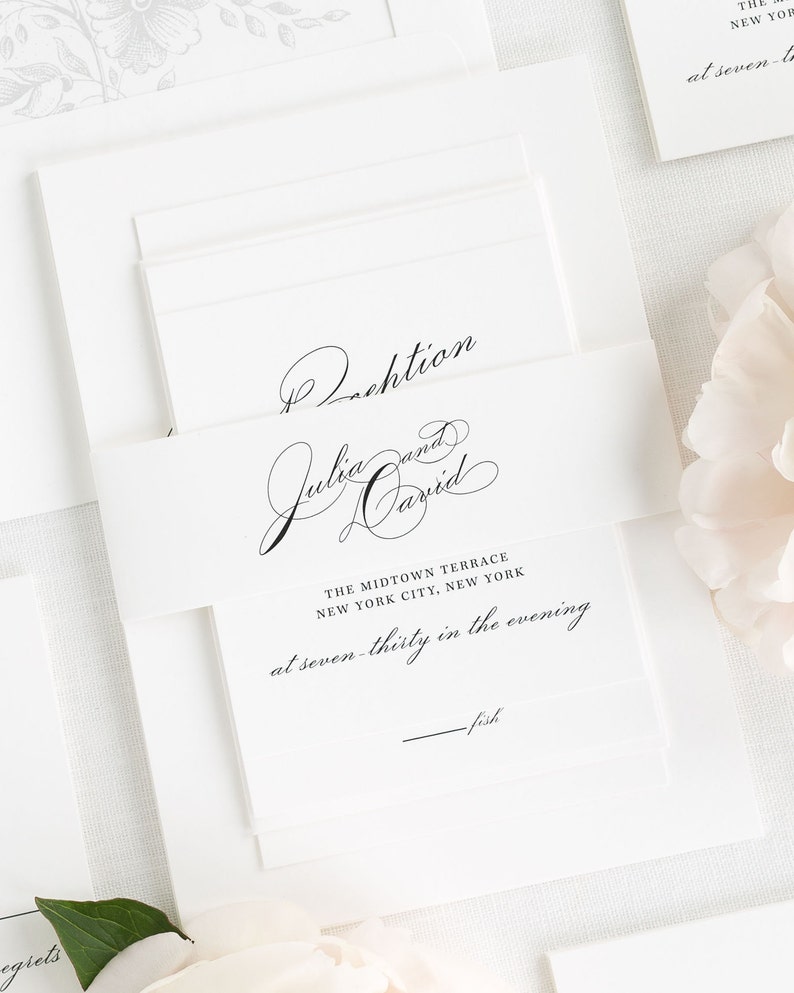 Vintage Glam Wedding Invitations Sample Etsy