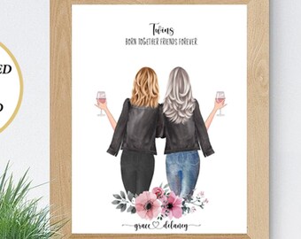 Cadeau Pour Sœur Jumelle Etsy France