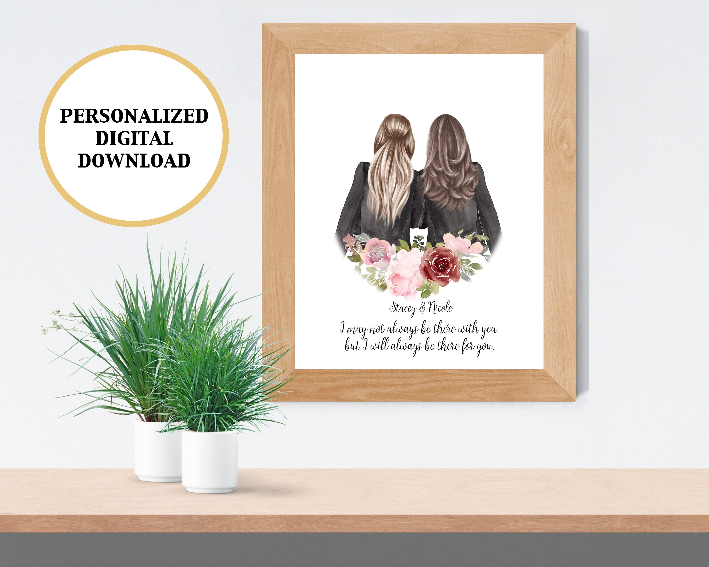Personalized Best Friend Print Custom Friendship Print | Etsy