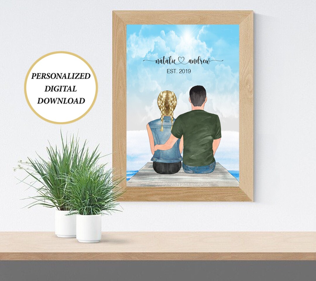 Couples Custom Print Wedding Gift Anniversary Print - Etsy