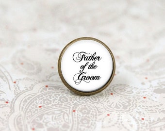 Father of the Groom Tie Tack, Lapel Pin, Tie Clip, Tie Pin, Brooch, Wedding Party, Dad Gift