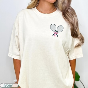 Comfort Colors®Tennis Coquette Shirt, Tennis Player Shirt,Tennis Fan Shirt, Tennis Lover Shirt,Game Day Sports Shirt,Gift for Tennis Players