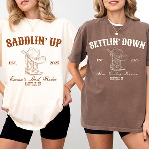 Custom Last Rodeo Bachelorette Comfort Colors Shirt: Nashville Cowgirl Party