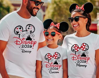 Disney 2026 shirt, Disneyland Family Vacation 2026 Shirt, Custom Disney Family Shirt, Disney Family Trip Shirt, Disney Family Vacation Shirt