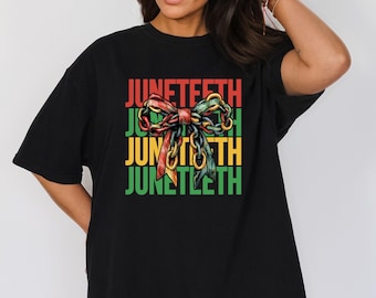 Juneteenth Coquette Shirt, Black Woman Shirt, Black History Shirt, Afro Woman Shirt, Black Girl Shirt, BLM Shirt,Melanin Tee,BLM Shirt