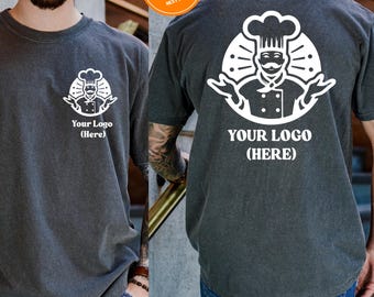 Comfort Colors Custom Logo Design Shirt, Custom Logo Front and Back Shirt, Personalized Logo T-Shirt, Custom Brand Shirt, Your Design