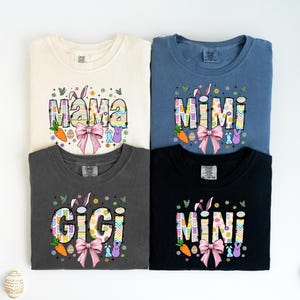 Comfort Colors®Easter Mama Shirt, Easter Mimi Shirt,Easter Granny Tshirt,Easter Mom Shirt,Easter Gift For Mom,Mama Bunny Shirt,Gigi Shirt