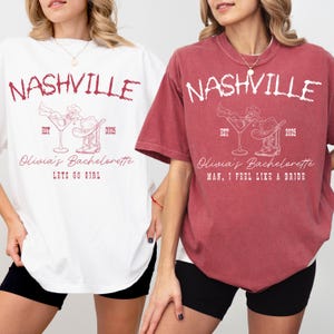 Comfort Colors® Custom Nashville Bachelorette Shirts, Rodeo Bachelorette, Cowgirl Bachelorette, Funny Bachelorette Shirts, Nashville Bridal