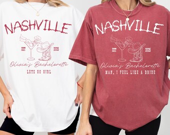 Comfort Colors® Custom Nashville Bachelorette Shirts, Rodeo Bachelorette, Cowgirl Bachelorette, Funny Bachelorette Shirts, Nashville Bridal