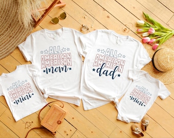4th Of July Family Matching Party Shirt, All American Family Shirt, 4th Of July Crew Shirt, Patriotic Family Shirt, Fourth Of July Shirt