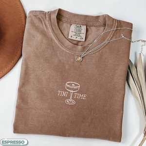 Comfort Colors® Espresso Martini Shirt, Tini Time, Espresso Shirt, Espresso Martini Social Club Shirt, Espresso Martini Lover,Birthday Gift