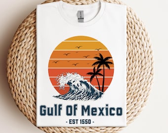 Gulf of Mexico Shirt Gulf Coast Shirt Texas Alabama Mississippi Florida Beach Mexico Gift for Mexico Lover Gulf of Mexico Tee I Love Gulf