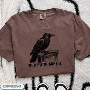 Comfort Colors®Anti-Authoritarian Shirt, Ni Dieu Ni Maître,No God No Master,Anti Trump Shirt,Leftist Protest Shirt,Anarchist Tshirt, Fascism