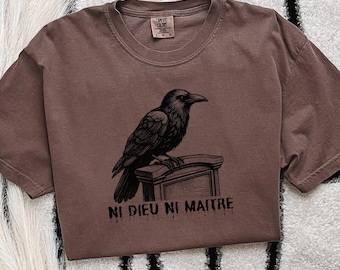 Comfort Colors®Anti-Authoritarian Shirt, Ni Dieu Ni Maître,No God No Master,Anti Trump Shirt,Leftist Protest Shirt,Anarchist Tshirt, Fascism