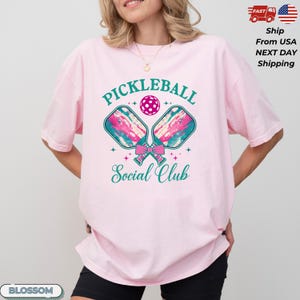 Comfort Colors® Pickleball Social Club Shirt,Pickleball Gifts, Sport Shirt, Pickleball Shirt for Women, Gift for Her, Sport Outfit