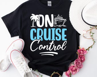 On Cruise Control Tee, Summer Vacation Tee, Family Matching Tee, Cruise Vibes Shirt, Family Vibes Tee, Summer Holiday Tee, Retro Summer Tee