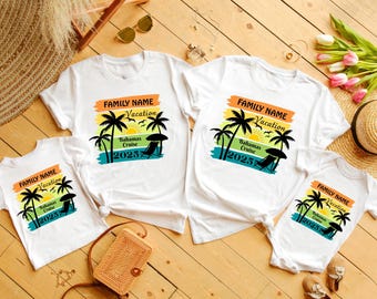 family vacation shirts beach, Custom Family Vacation Shirt, Family Beach Trip Shirt, Family travel Matching Shirts, Customized Summer family