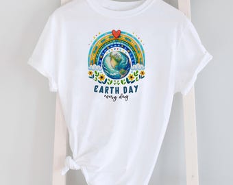 Camiseta de uso diario del Día de la Tierra, camiseta para amantes de la naturaleza, camiseta ecológica, camiseta sobre el cambio climático, camiseta del Feliz Día de la Tierra, regalo para los amantes de la naturaleza