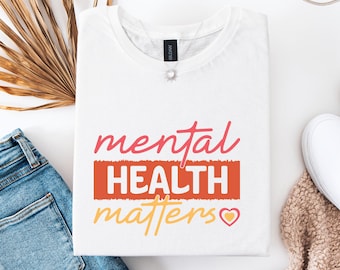 Psychische Gesundheit Fragen, Motivations-Shirt, psychische Gesundheit Shirt, psychische Gesundheitsbewusstsein Shirt, Psychologe Tshirt Shirt, Angst Shirt