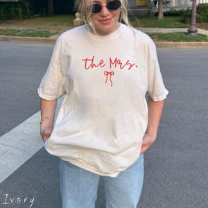 The MRS T-Shirt, Custom Bride Tee, Wedding Gift for Her, Newlywed Shirt, Bridal Shower Gift, Honeymoon Top, Bachelorette Party Tee, Wifey