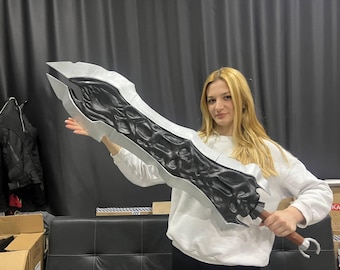 Miecz Chaoseater Sword Darksiders Custom Cosplay Sword Prop – ręcznie robiona replika fantasy na konwent lub wystawę – trwała i lekka