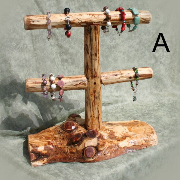 Solid Cedar, Deluxe Jewelry Display, Bracelets or Chokers 1X