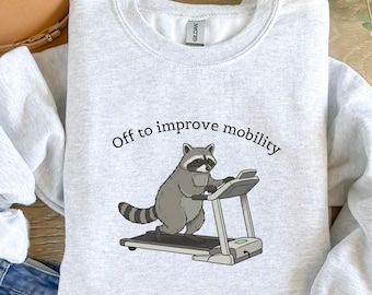 Raccoon Physical Therapy Sweatshirt, PT PTA Rehab Therapist Gift