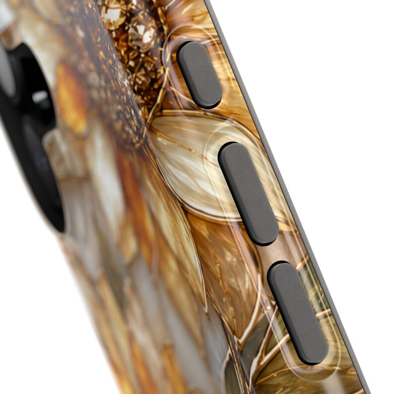 Stained Glass Sunflower Phone Case, Floral MagSafe Case, Tough Protective Cover, Samsung S26 Ultra S25 S24, iPhone 17 Pro Max 16 15 14 13 画像 10
