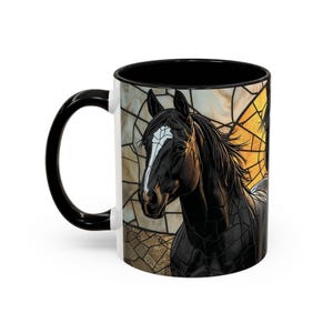 Horse Lover Gifts, Black Horse Mug, Mug for Horse Owners, Western Decor, Horse Coffee Mug, Equestrian Gift, Horse Lover Cup image 6