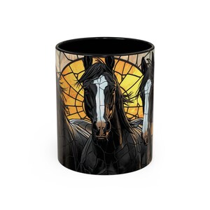 Horse Lover Gifts, Black Horse Mug, Mug for Horse Owners, Western Decor, Horse Coffee Mug, Equestrian Gift, Horse Lover Cup image 7