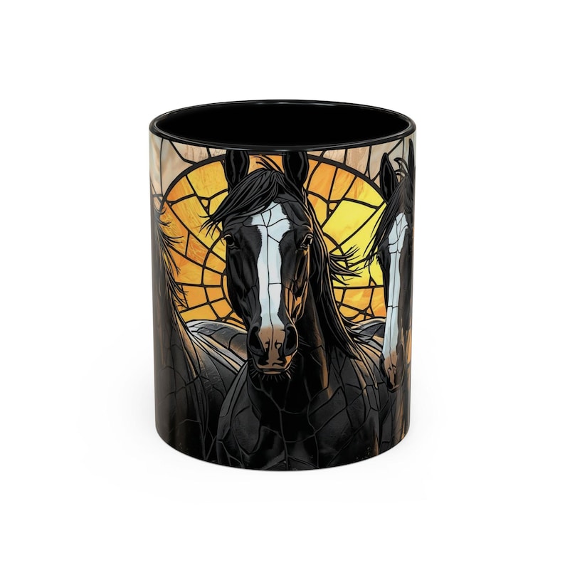 Horse Lover Gifts, Black Horse Mug, Mug for Horse Owners, Western Decor, Horse Coffee Mug, Equestrian Gift, Horse Lover Cup image 7