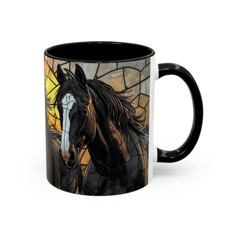 Horse Lover Gifts, Black Horse Mug, Mug for Horse Owners, Western Decor, Horse Coffee Mug, Equestrian Gift, Horse Lover Cup image 8
