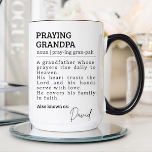 Praying Grandpa Mug, Christian Gift