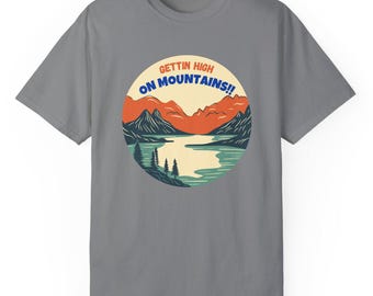 Camiseta Mountain Vibes, Camiseta de naturaleza aventurera, Algodón unisex