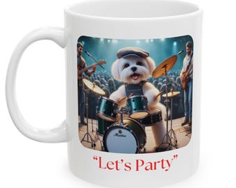 Taza de cerámica para concierto de rock – Regalo para amantes de la música, Vaso único