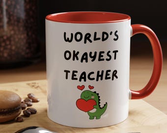 Taza de café con diseño de dinosaurio para maestros, decoración original para el aula, regalo para maestros