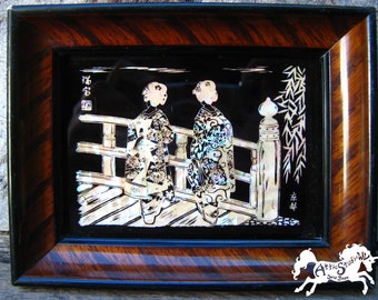 Japanese Abalone Art Etsy