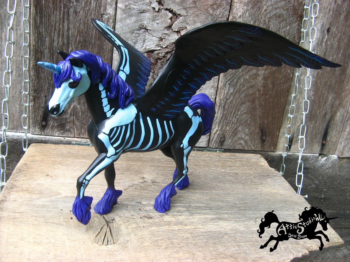 unicorn skeleton figure