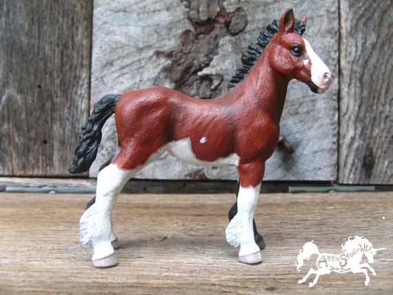 schleich clydesdale foal