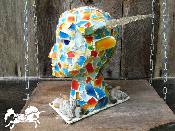 Faun Head Sculpture 12 Inch Tall Ooak Fantasy Sculpture Of Etsy