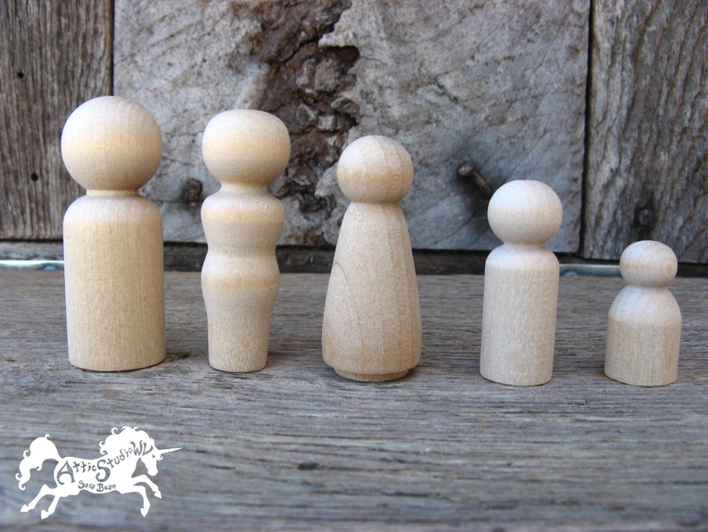 blank kokeshi dolls