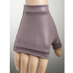 Pale Purple Leather Inspired Short Gloves,Fingerless Glove,Steampunk gloves women,Vegan Gloves,Purple Fingerless Pale Lilac Modern Thin