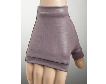 Guantes cortos inspirados en cuero púrpura pálido, guante sin dedos, guantes Steampunk mujeres, guantes veganos, púrpura sin dedos lila pálida moderno delgado