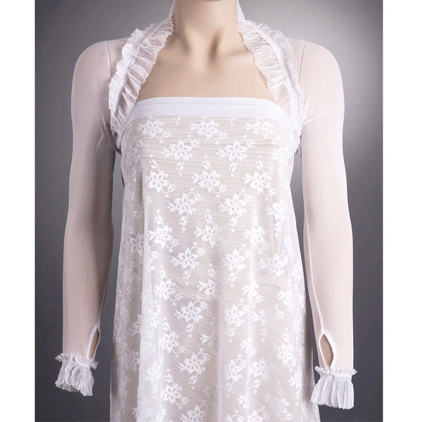 White Lace Bolero - Etsy