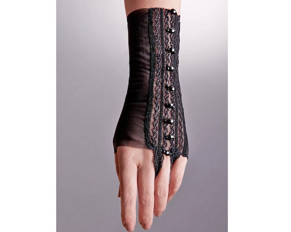 short lace gloves