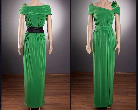 Dark Green Lace Mermaid Long Sleeve Formal Dress Promfy